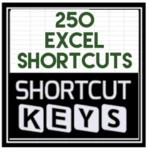 250 excel shortcuts android application logo